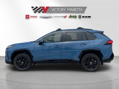 Cavalry Blue 2024 Toyota RAV4 Hybrid SE