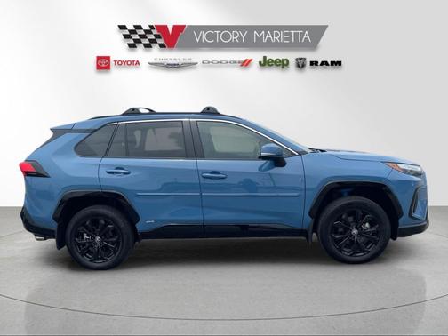 Cavalry Blue 2024 Toyota RAV4 Hybrid SE