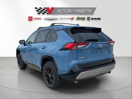 Cavalry Blue 2024 Toyota RAV4 Hybrid SE