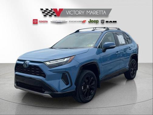 Cavalry Blue 2024 Toyota RAV4 Hybrid SE