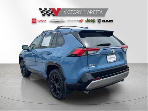 Cavalry Blue 2024 Toyota RAV4 Hybrid SE