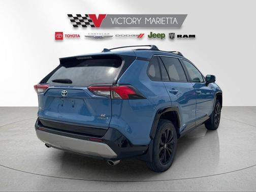 Cavalry Blue 2024 Toyota RAV4 Hybrid SE