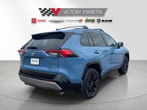Cavalry Blue 2024 Toyota RAV4 Hybrid SE