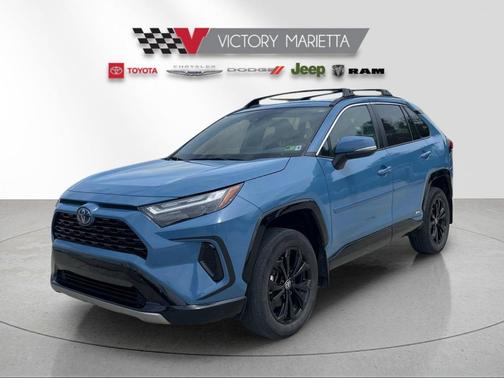 Cavalry Blue 2024 Toyota RAV4 Hybrid SE