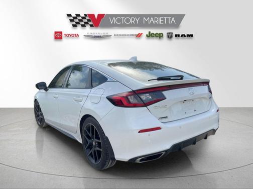 Platinum White 2022 Honda Civic Sport Touring