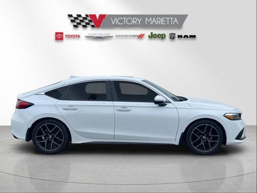 Platinum White 2022 Honda Civic Sport Touring