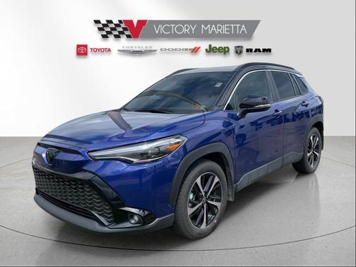 Blue 2025 Toyota Corolla Hybrid SE
