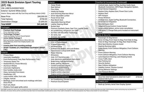 2025 Buick Envision Sport Touring AWD