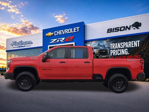 Red Hot 2025 Chevrolet Silverado 2500 4WD Crew Cab Standard Bed ZR2