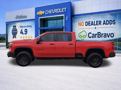 Red Hot 2025 Chevrolet Silverado 2500 4WD Crew Cab Standard Bed ZR2