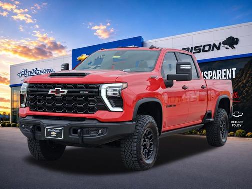 Red Hot 2025 Chevrolet Silverado 2500 4WD Crew Cab Standard Bed ZR2