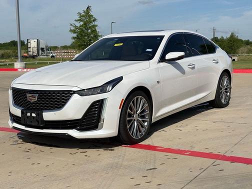 Crystal White Tricoat 2022 Cadillac CT5 Premium Luxury