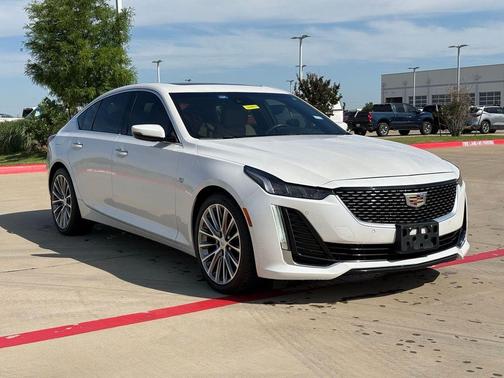 Crystal White Tricoat 2022 Cadillac CT5 Premium Luxury