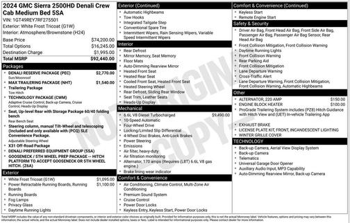 2024 GMC Sierra 2500 Denali