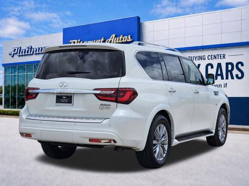 Moonstone White 2019 INFINITI QX80 Luxe