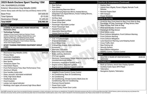 2025 Buick Enclave Sport Touring