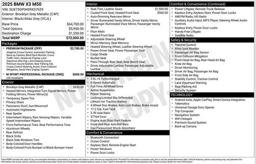 2025 BMW X3 M50 xDrive