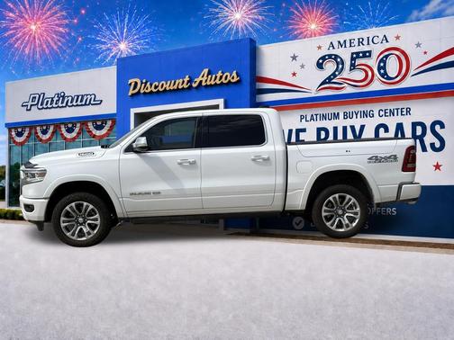 Ivory White Tri-Coat Pearlcoat 2021 RAM 1500 Longhorn