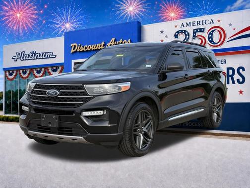 AGATE BLACK METALLIC 2021 Ford Explorer XLT