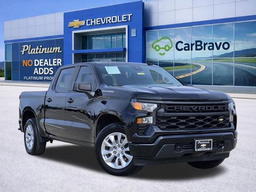 Black 2023 Chevrolet Silverado 1500 Custom