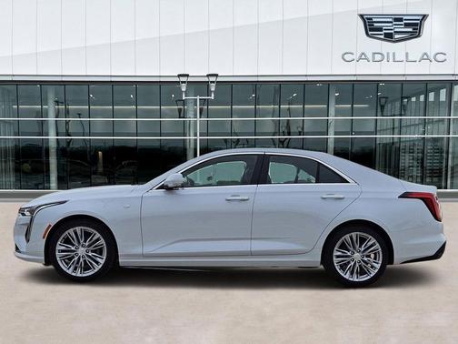 Vibrant White Tricoat 2026 Cadillac CT4 Premium Luxury RWD