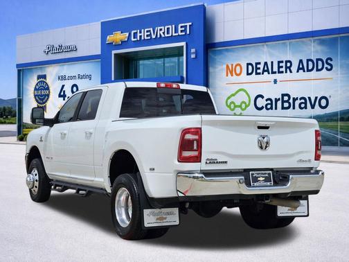 Bright White Clearcoat 2024 RAM 3500 Laramie Mega Cab 4x4 6'4' Box