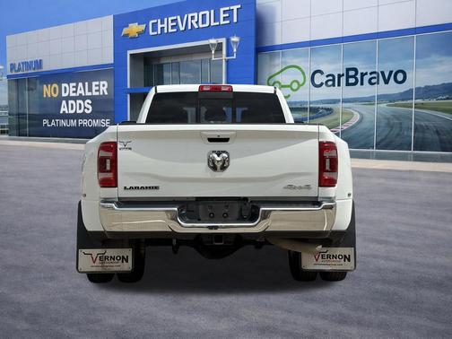 Bright White Clearcoat 2024 RAM 3500 Laramie Mega Cab 4x4 6'4' Box