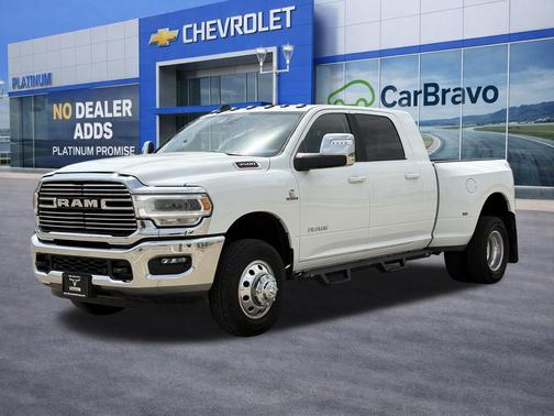 Bright White Clearcoat 2024 RAM 3500 Laramie Mega Cab 4x4 6'4' Box