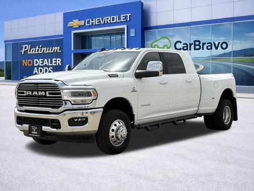 Bright White Clearcoat 2024 RAM 3500 Laramie Mega Cab 4x4 6'4' Box