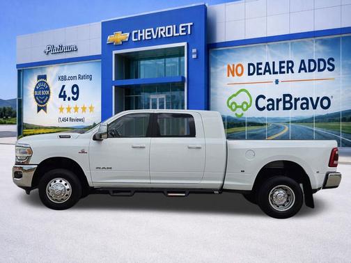 Bright White Clearcoat 2024 RAM 3500 Laramie Mega Cab 4x4 6'4' Box
