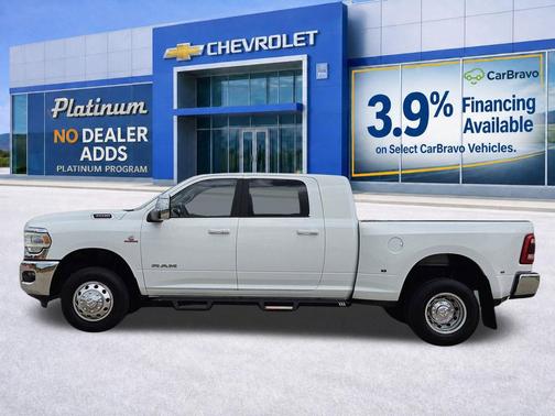 Bright White Clearcoat 2024 RAM 3500 Laramie Mega Cab 4x4 6'4' Box
