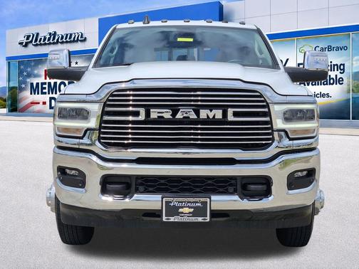Bright White Clearcoat 2024 RAM 3500 Laramie Mega Cab 4x4 6'4' Box
