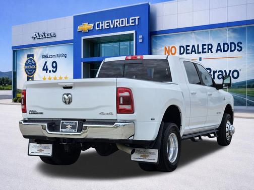 Bright White Clearcoat 2024 RAM 3500 Laramie Mega Cab 4x4 6'4' Box