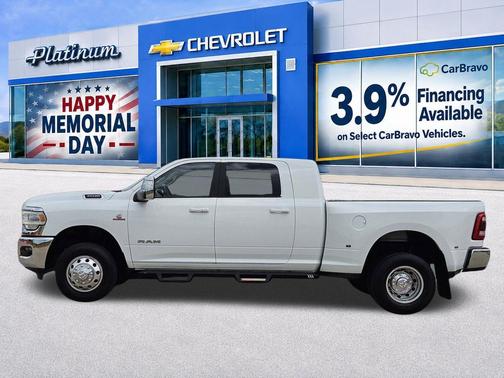 Bright White Clearcoat 2024 RAM 3500 Laramie Mega Cab 4x4 6'4' Box