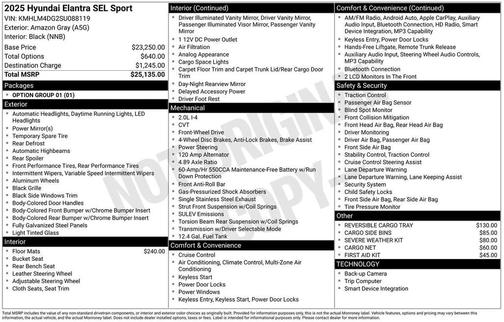 2025 Hyundai ELANTRA Sport