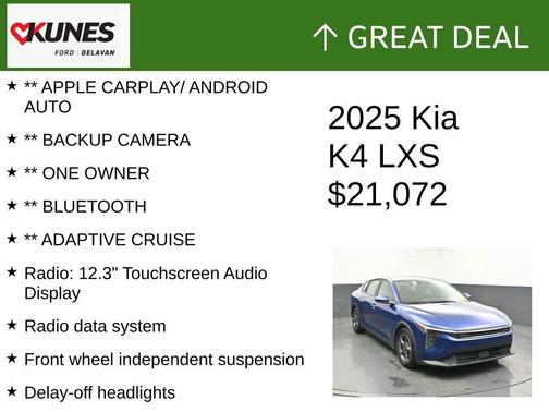 Deep Sea Blue 2025 Kia K4