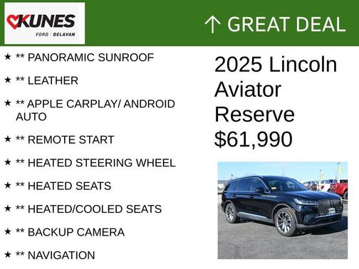 2025 Lincoln Aviator Reserve AWD