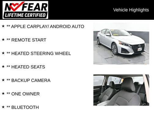 Brilliant Silver Metallic 2023 Nissan Altima 2.5 SV