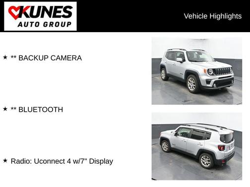 Glacier Metallic 2020 Jeep Renegade Latitude
