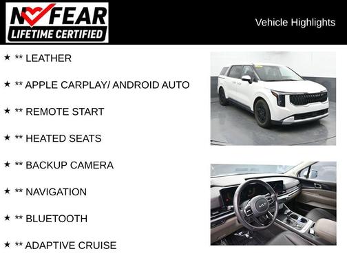 Snow White Pearl 2025 Kia Carnival LXS