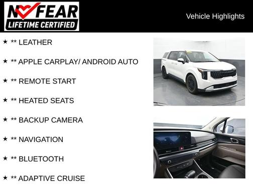 Snow White Pearl 2025 Kia Carnival LXS