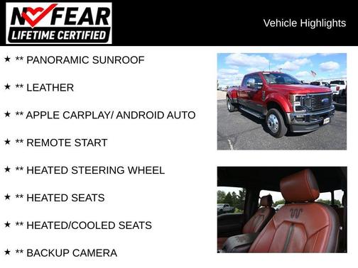 Race Red 2022 Ford F-450 King Ranch
