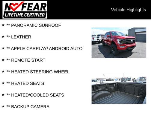 Red Metallic 2021 Ford F-150 Lariat