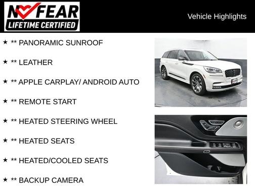 Pristine White 2021 Lincoln Aviator Grand Touring