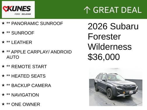Magnetite Gray Metallic 2026 Subaru Forester Wilderness