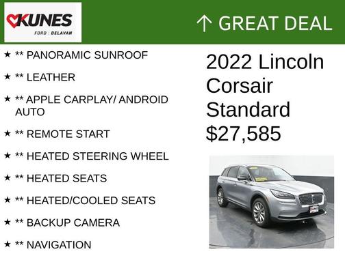 2022 Lincoln Corsair Standard