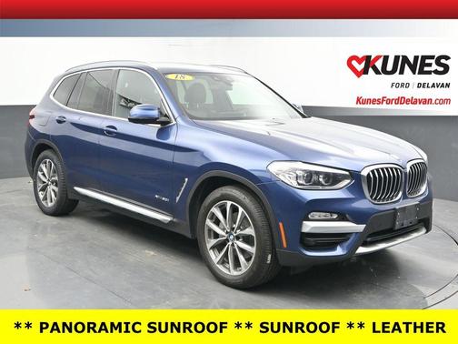 Blue Metallic 2018 BMW X3 xDrive30i
