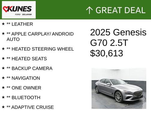 Savile Silver 2025 Genesis G70 2.5T