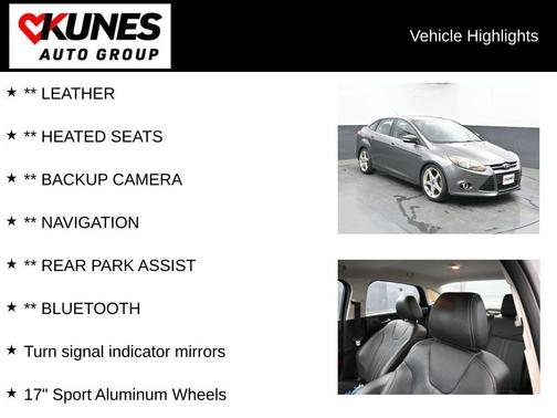 Sterling Gray Metallic 2014 Ford Focus Titanium