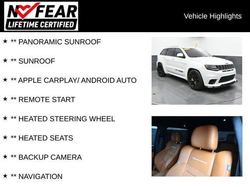Bright White Clearcoat 2018 Jeep Grand Cherokee Trackhawk